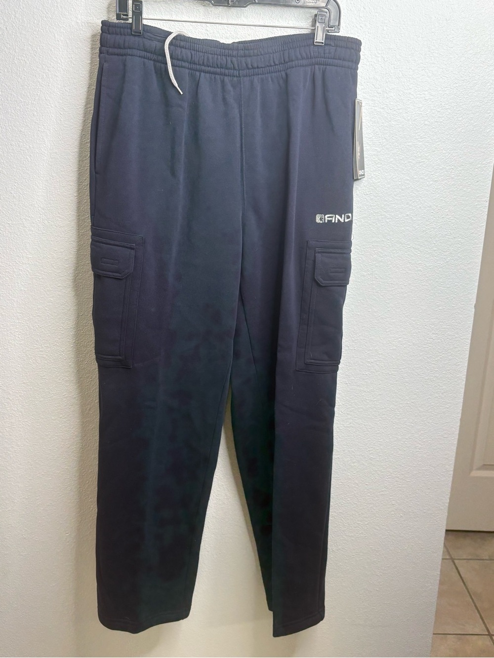 AND1 Size Large Fleece Cargo Pants NWT